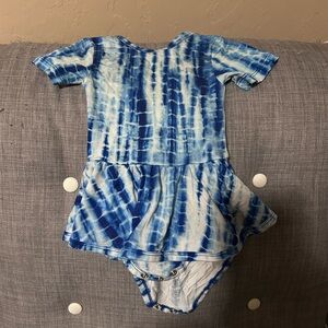 Muse threads shibori tie dye bodysuit dress